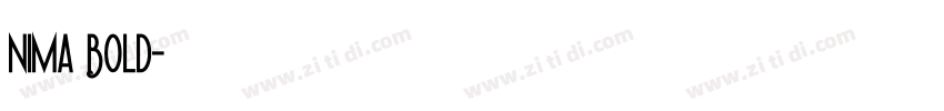 Nima Bold字体转换